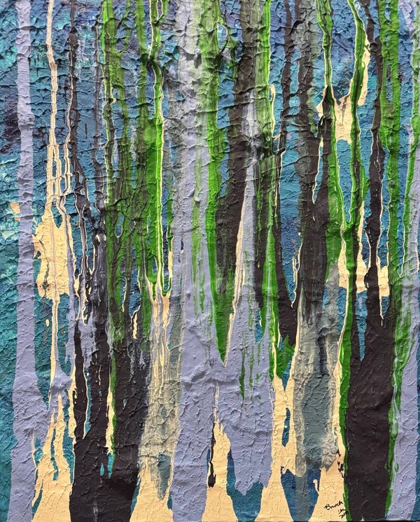 Silent Wave Original Acrylic Painting on Canvas 20x24