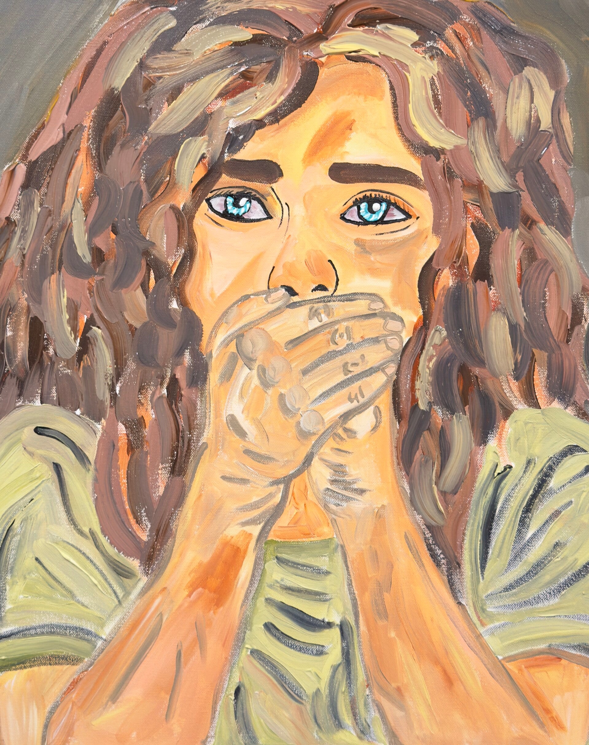 The Things I Learned to Swallow Original Acrylic Painting on Canvas 20x24