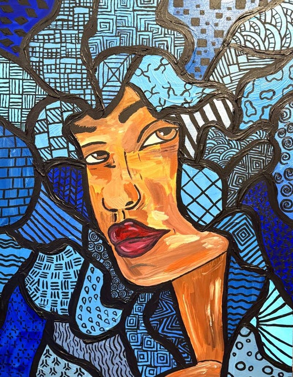 The Unwritten Chapters Original Acrylic Painting on Canvas 22x28