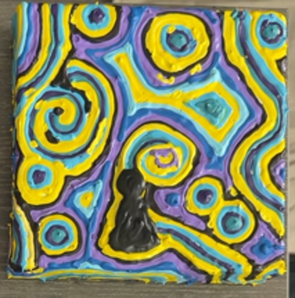 The Weight of Quiet Original Acrylic Painting 6x6