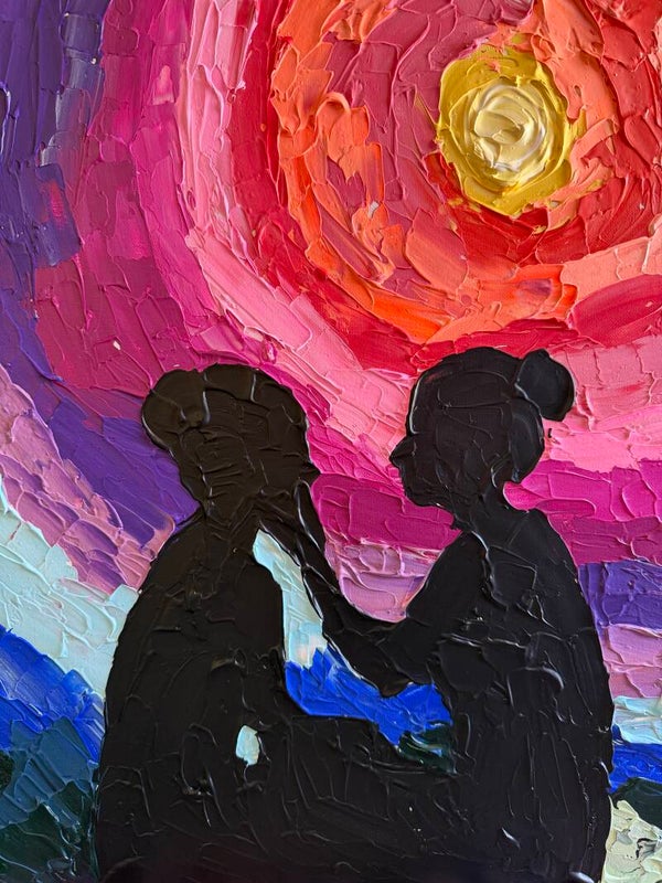 To Be Loved Is To Be Seen Original Acrylic Painting on Canvas 16x20