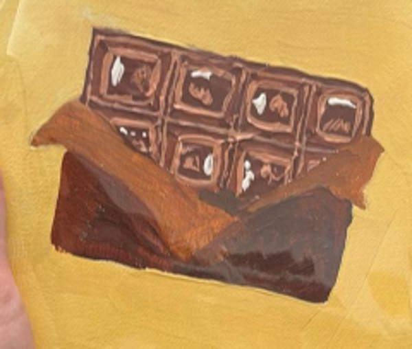 Unwrapped Original Acrylic on Canvas 6x6