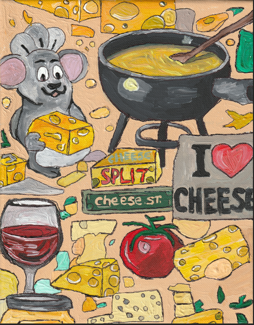 Where Everything Melts Original Acrylic Painting on Canvas 8x10