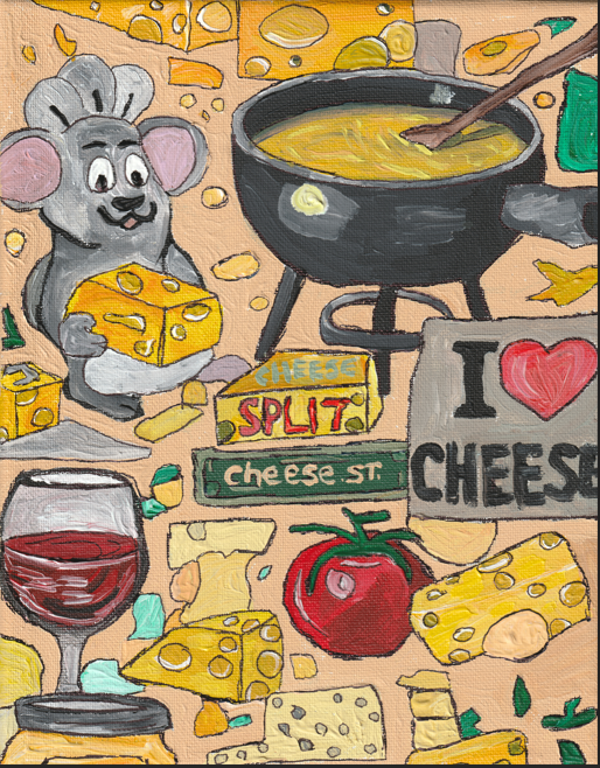 Where Everything Melts Original Acrylic Painting on Canvas 8x10