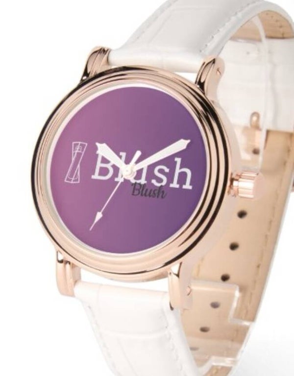 Blush leather watch