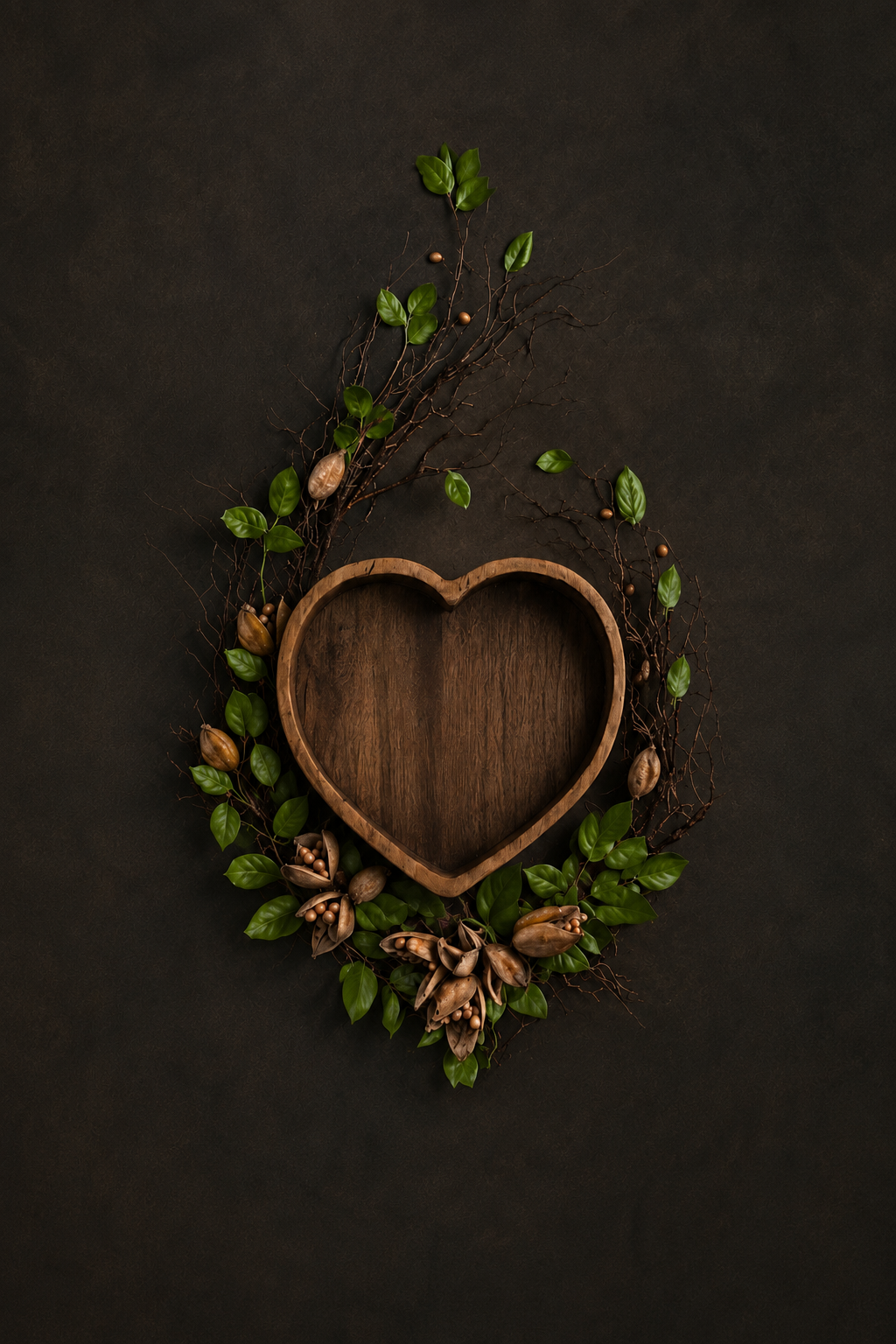 Wooden Heart 150x 100cm