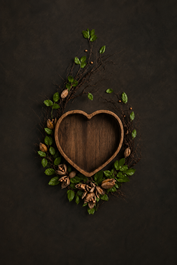 Wooden Heart 150x 100cm