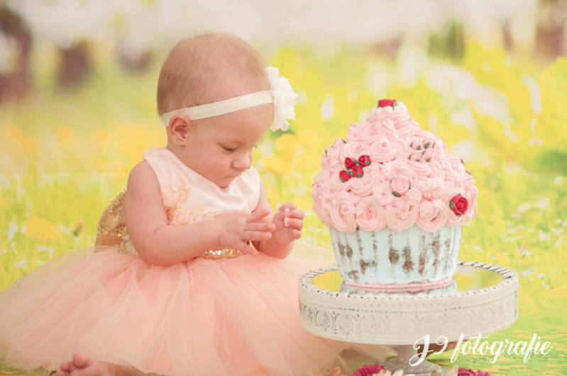 Cakesmash,  Een jaar, fotograaf Weert, Limburg, fotoshoot, eerste verjaardag, babyfotografie, dreumes,  