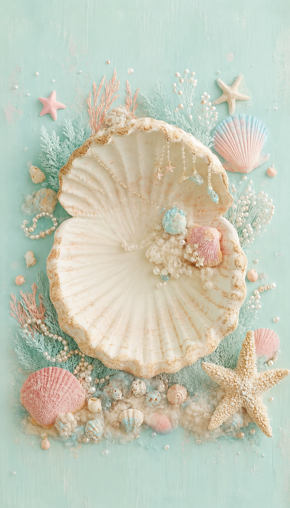 Ocean shell vloer 150 x100 cm