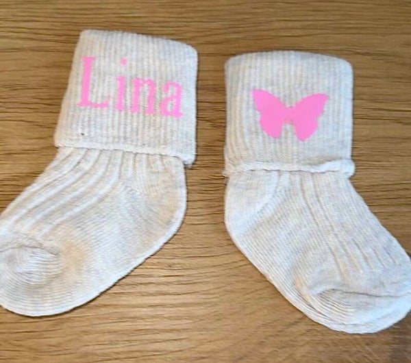 Chaussette bébé personnalisée
