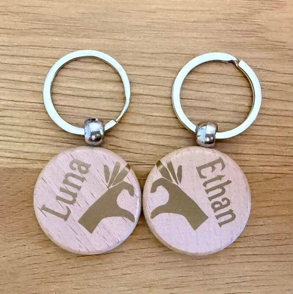 Duo de portes clefs couple personnalisés