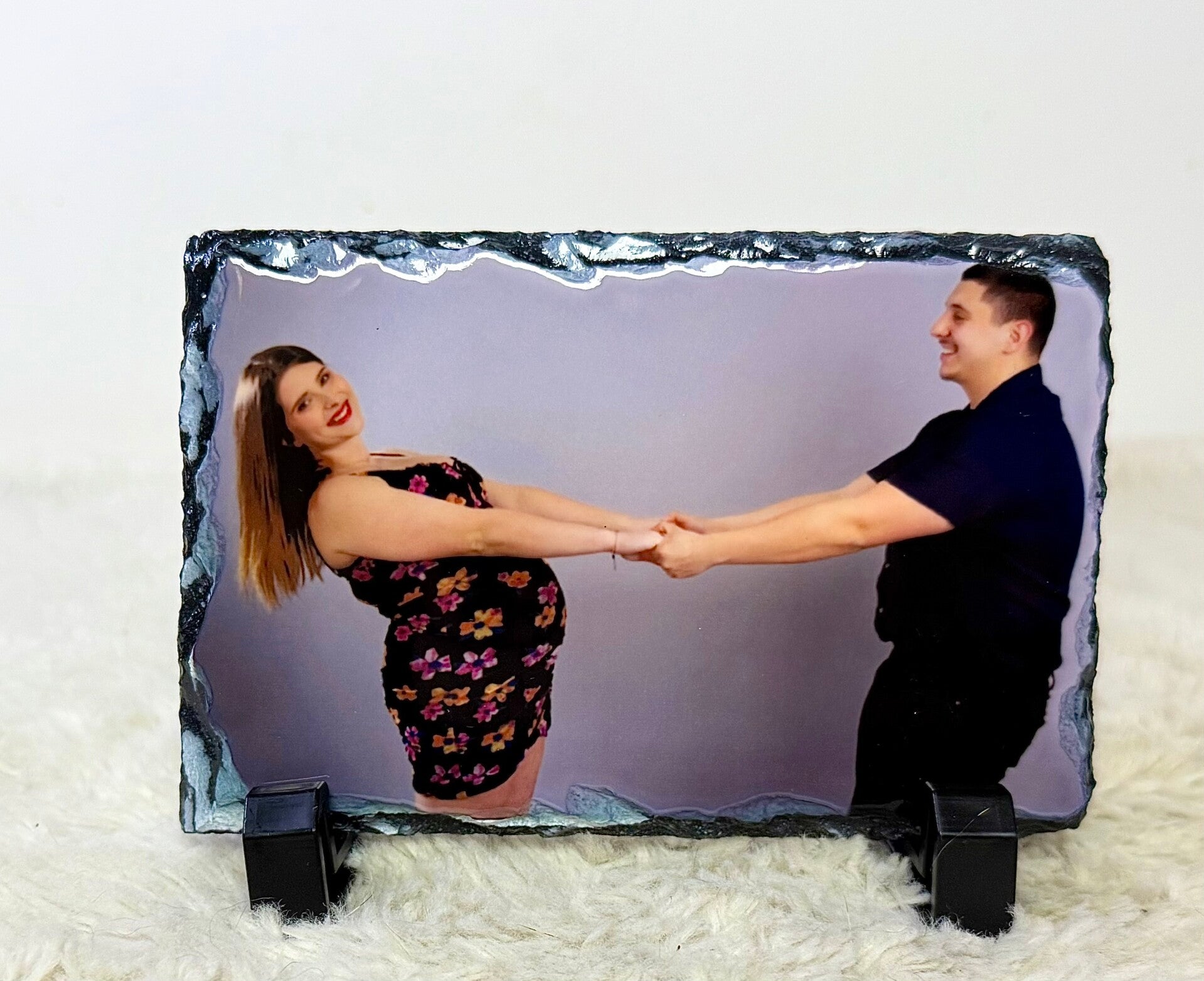 Photo sur ardoise marbré personnalisé