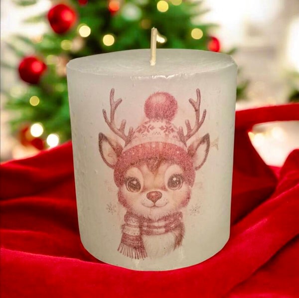 Bougie de Noël personnalisée