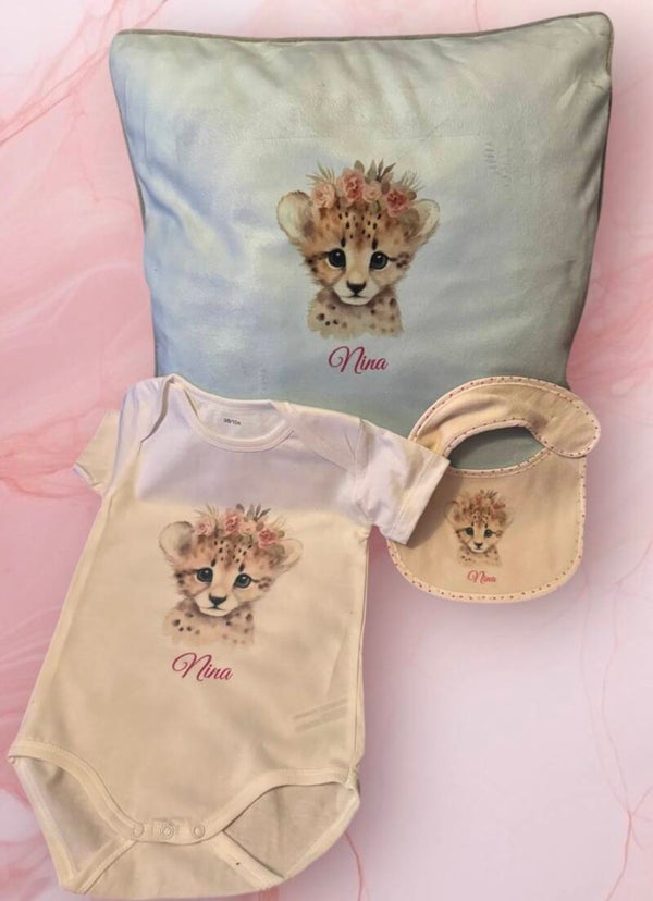 Coffret bébé  animaux  personnalisée