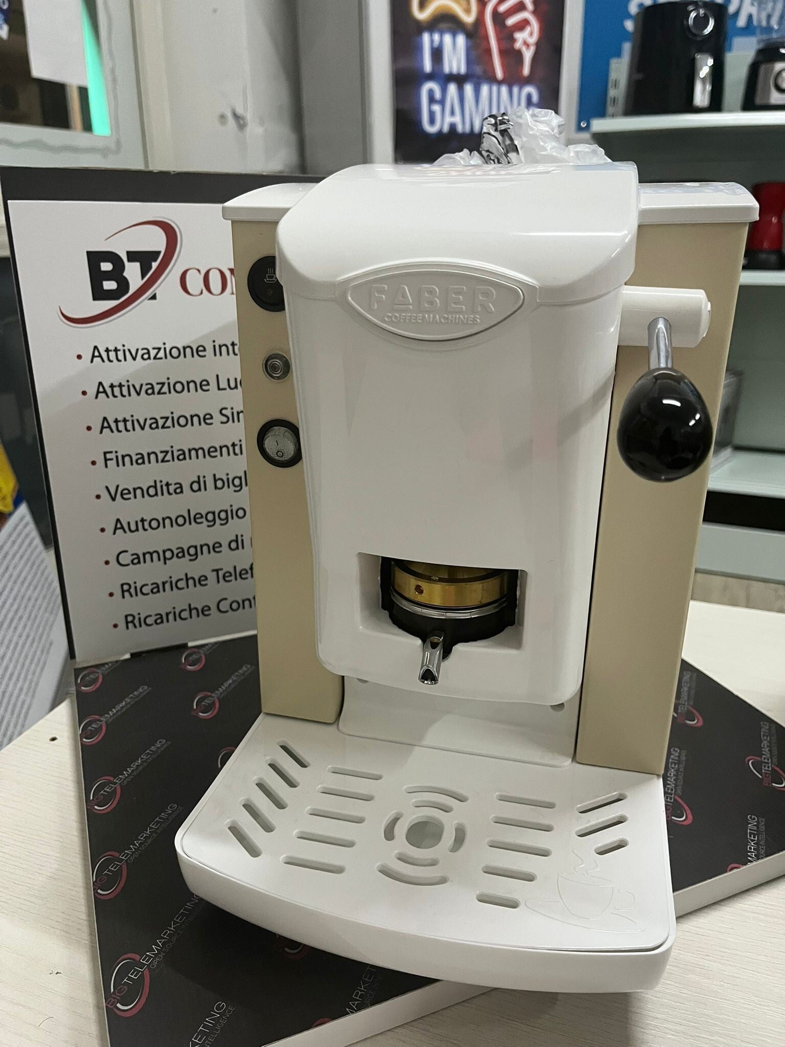 MACCHINA DA CAFFE' FABER IN CIALDA WHITE