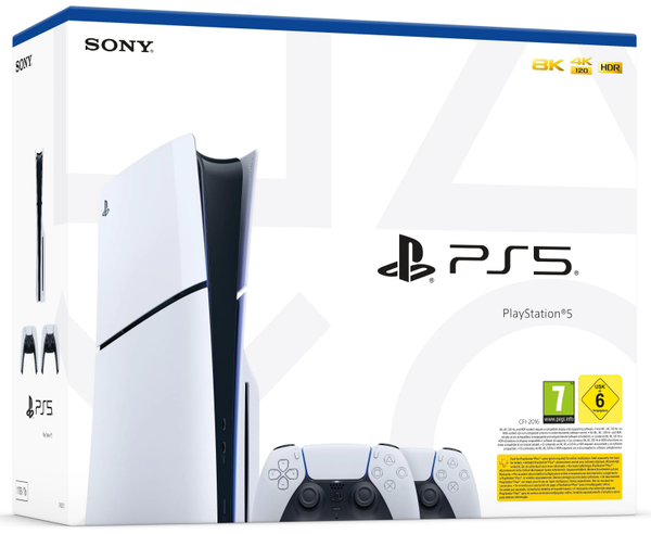 CONSOLE PS5 PLAYSTATION 5  SLIM 1TB CON 2 JOYPAD 4K HDR