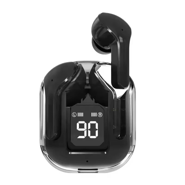 Generico Cuffie Ultrapods Max Auricolari Bluetooth 5.3 Wireless Microfono Display LED NERO