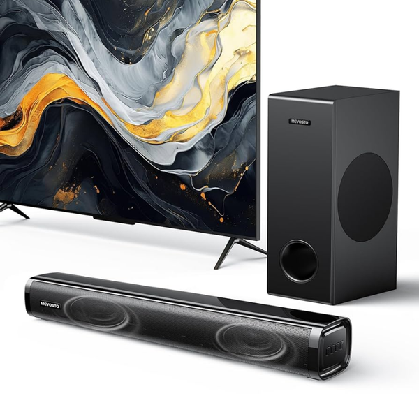 Mevosto sound Bar for TV with Subwoofer PC Gaming 2.1CH