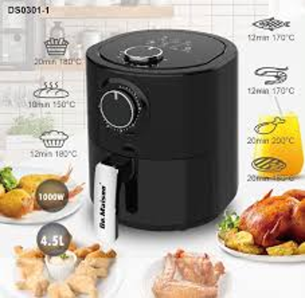 DE MAISON FRIGGITRICE AD ARIA  4.5LT BLACK