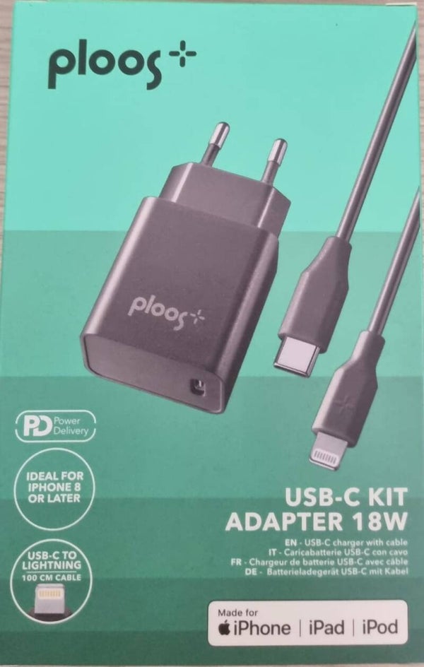 CELLULARLINE CARICATORE COMPLETO TYPE-C/LIGHTNING 18W NERO PLTCKITC2LPD18WK