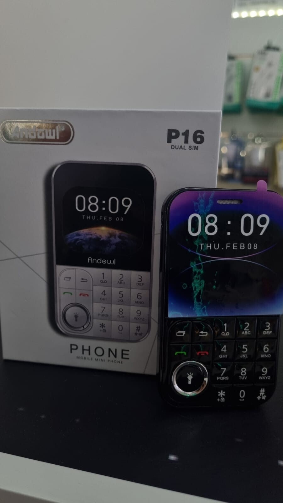 ANDOWL P16 MINI PHONE MOBILE BLACK