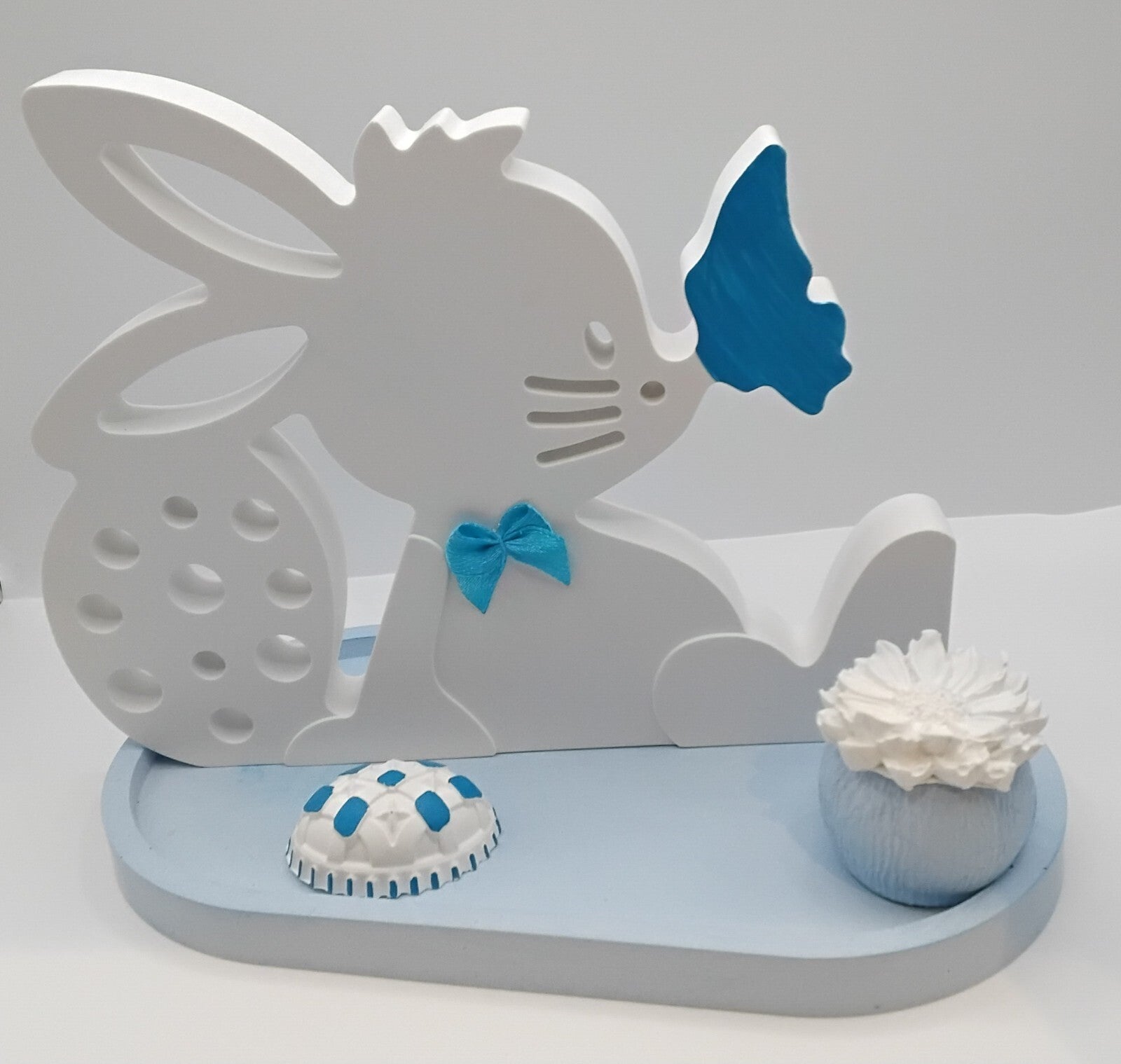 Osterhase, Deko Komplett mit Blumen