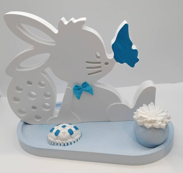 Osterhase, Deko Komplett mit Blumen