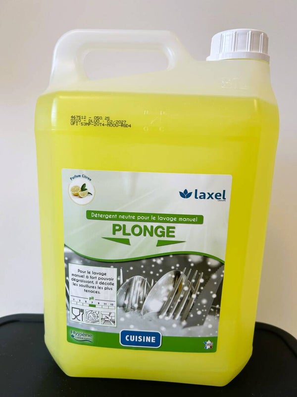 LIQUIDE VAISSELLE PLONGE MANUELLE CITRON 5L