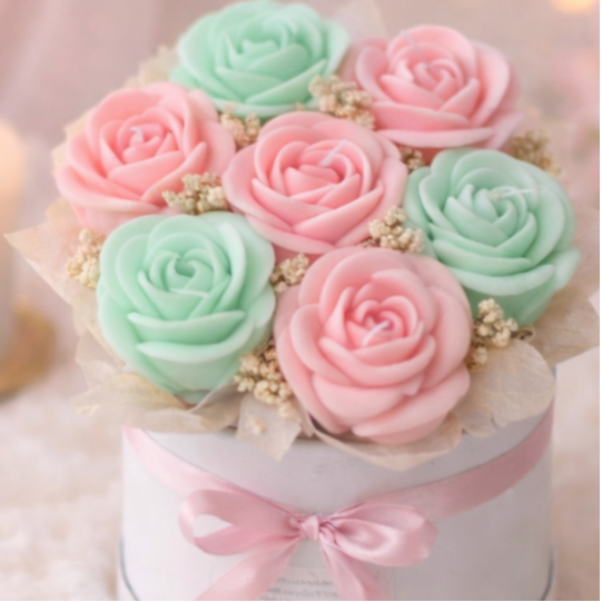 🌹 Bouquet de 7 fondants parfumés senteur Muguet