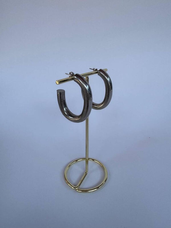 silver earrings