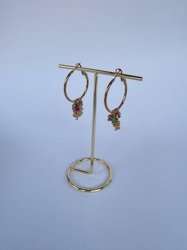 Clover gold earrings