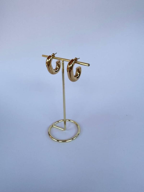 Small gold earrings