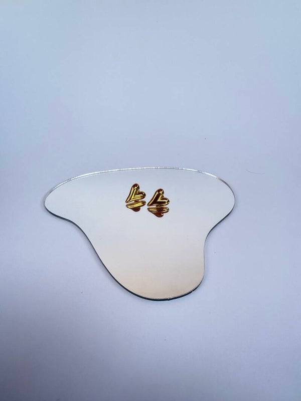 Heart studs earrings