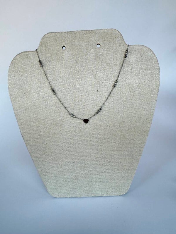 Small heart necklace silver