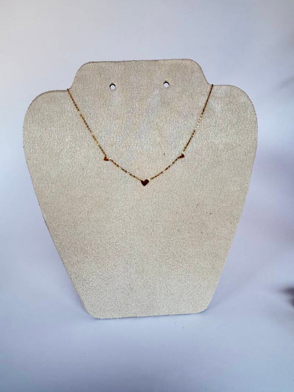 Heart necklace gold