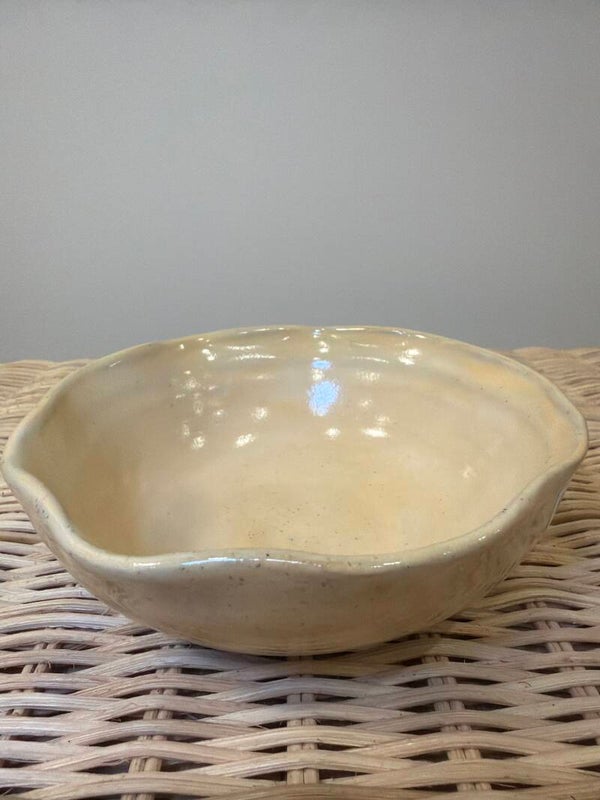 Butter Yellow Wave Bowl