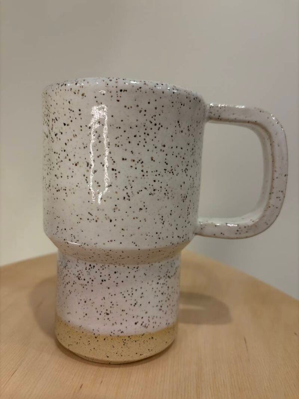 White speckled Travel Tumbler