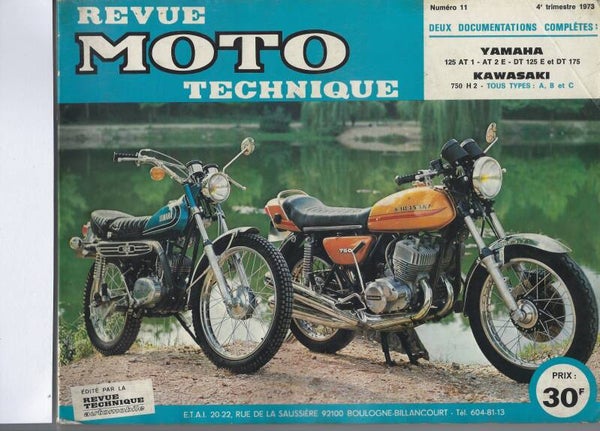 Revue moto technique 11 Yamaha AT1, AT2, DT125E, DT175 (attention en pdf-version ordinateur)
