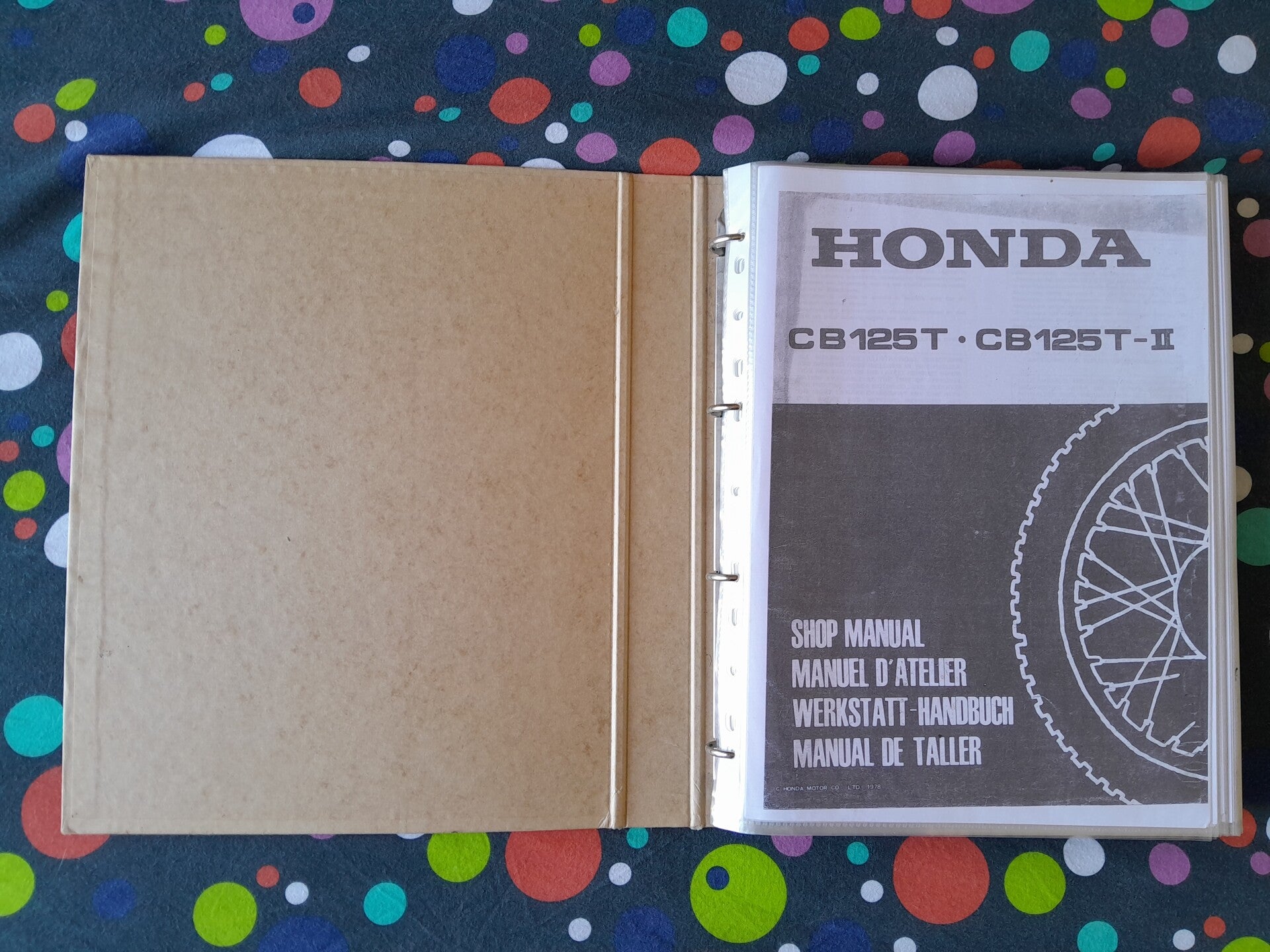 Manuel d'atelier Honda CB 125 T T2 (format papier)