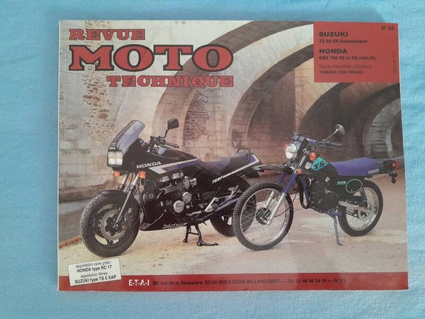Revue moto technique 64 Suzuki TS50 ER et Honda CBX 750 (format papier)