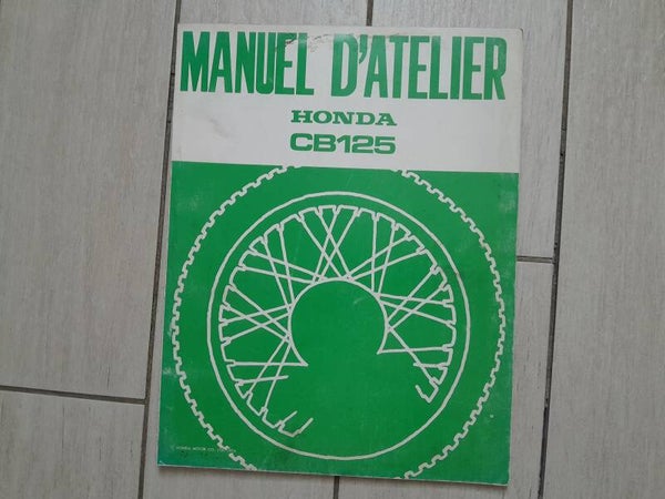 Manuel d'atelier Honda CB 125 JX (format papier)