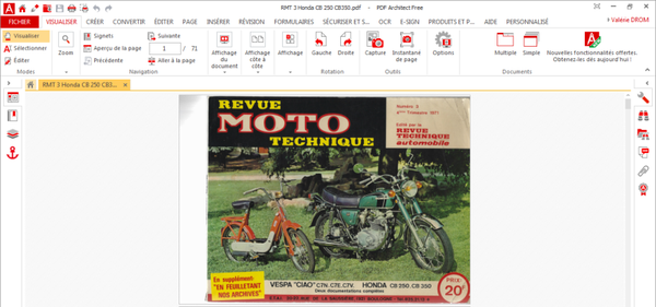 Revue moto technique 3 Vespa Ciao (attention en pdf-version ordinateur)