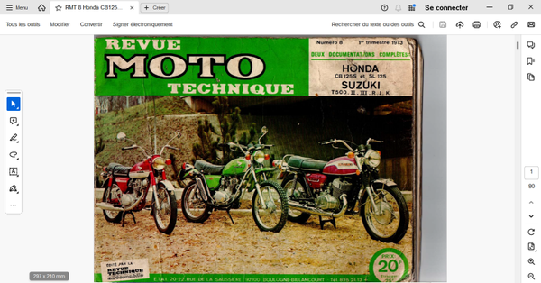 Revue moto technique 8 Suzuki T 500 II, III, R, J et K (attention en pdf-version ordinateur)