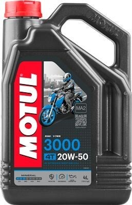 Huile minérale moteur MOTUL 4T 20W-50, 4 Iitres