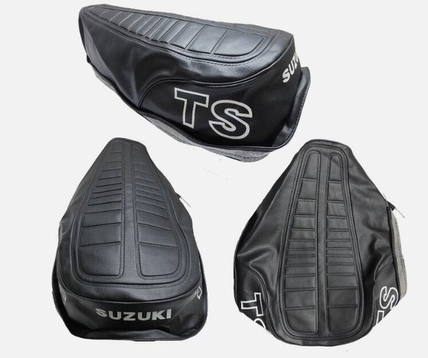 Housse de selle Suzuki TS 125 ER 1980-83 - Noir ou bleu