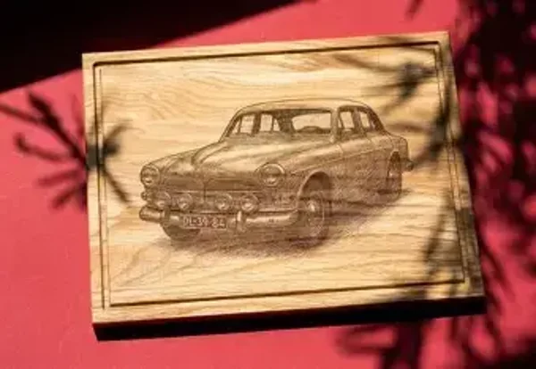 Gepersonaliseerd Auto- & Motorportret in Hout