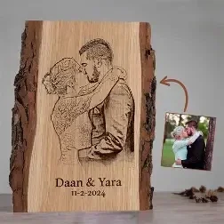 Foto Gegraveerd op Hout