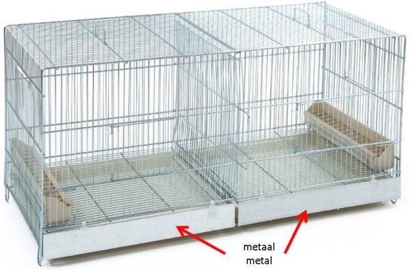 COVA 120 METAAL+2 ZIJSCHUIVEN+2 SCHUIVEN PLASTIEK 120*40*45CM