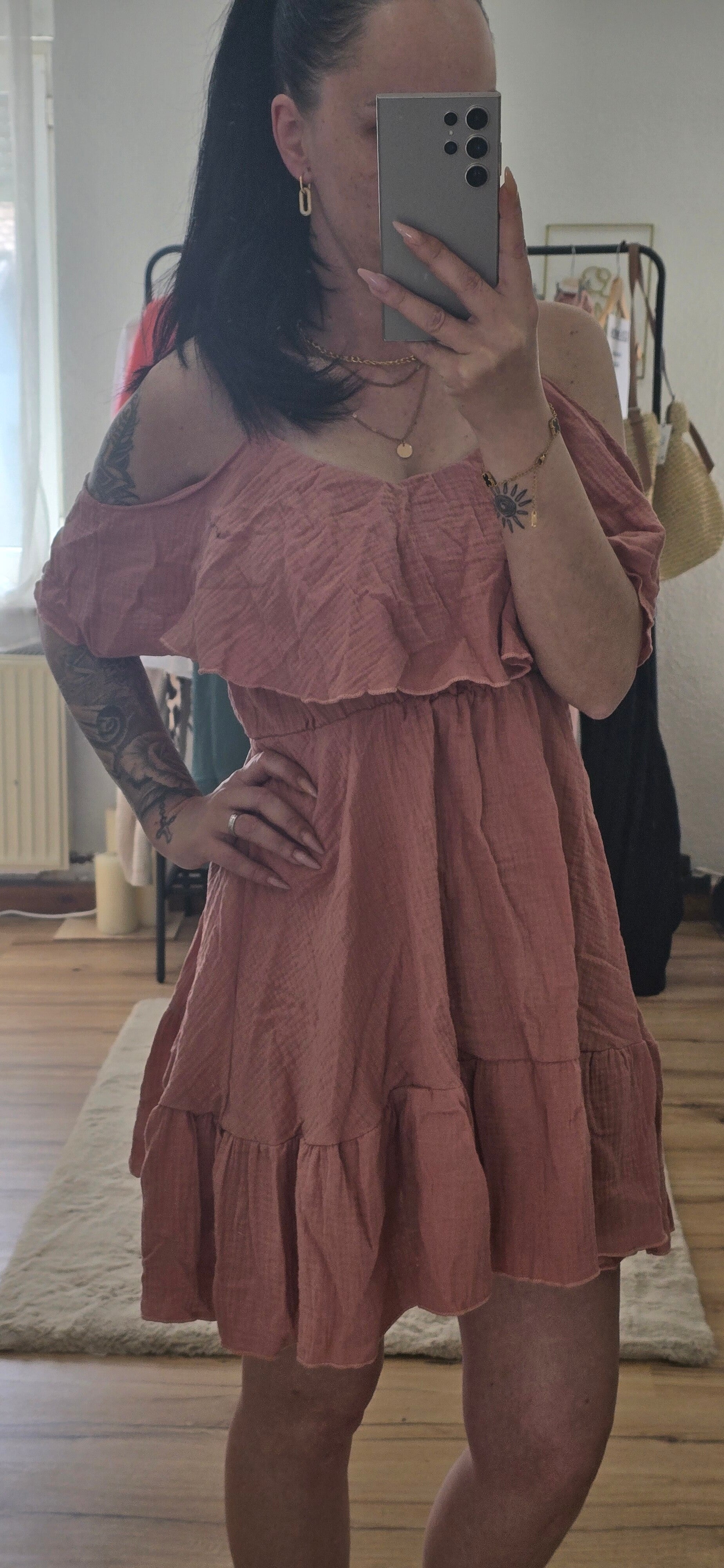 Musselinkleid -ROSA-