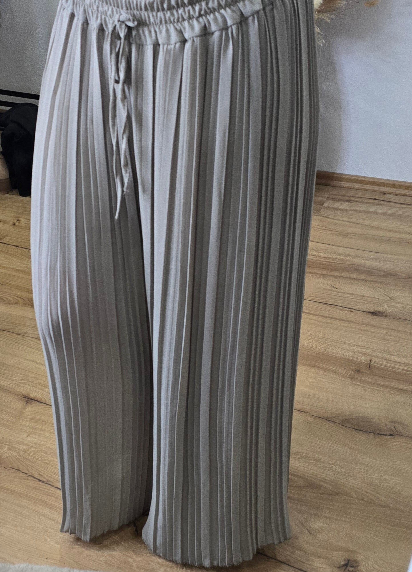 Plissee Hose  One Size -TAUPE-